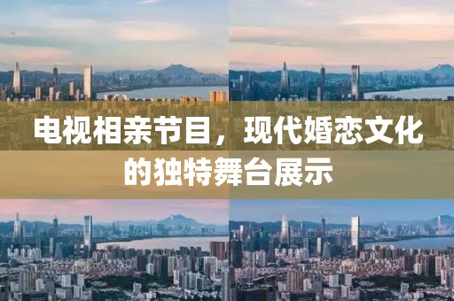 电视相亲节目，现代婚恋文化的独特舞台展示