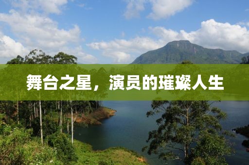 舞台之星，演员的璀璨人生