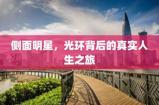 侧面明星，光环背后的真实人生之旅