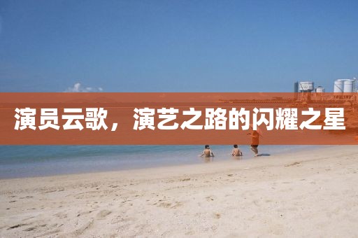 演员云歌，演艺之路的闪耀之星