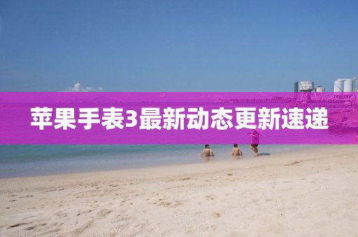 苹果手表3最新动态更新速递