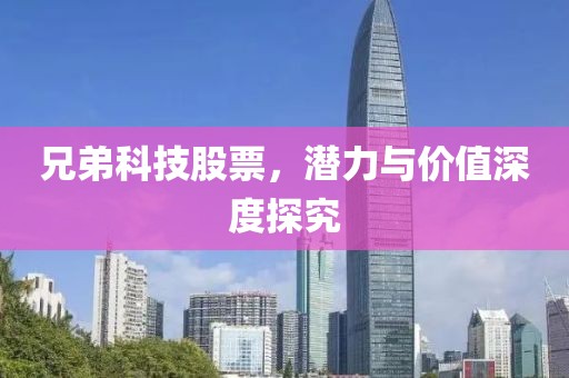 兄弟科技股票，潜力与价值深度探究