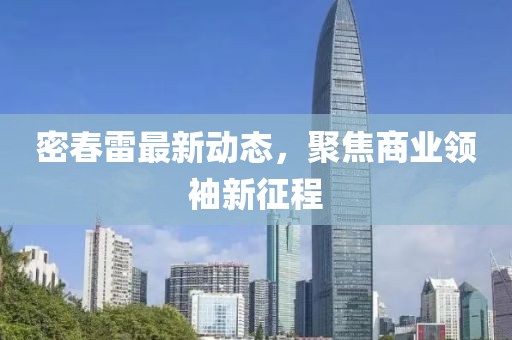 密春雷最新动态，聚焦商业领袖新征程
