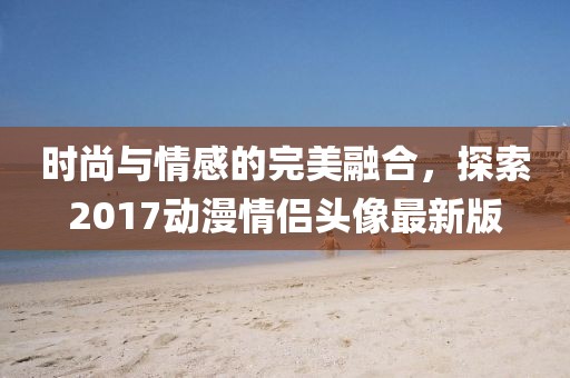 时尚与情感的完美融合，探索2017动漫情侣头像最新版