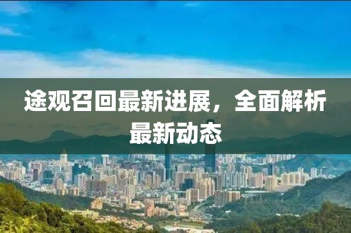 途观召回最新进展，全面解析最新动态