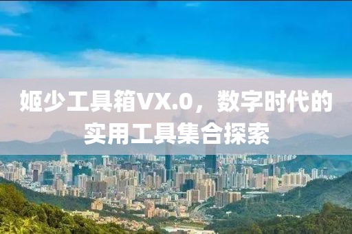 姬少工具箱VX.0，数字时代的实用工具集合探索