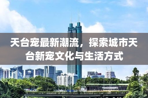 天台宠最新潮流，探索城市天台新宠文化与生活方式