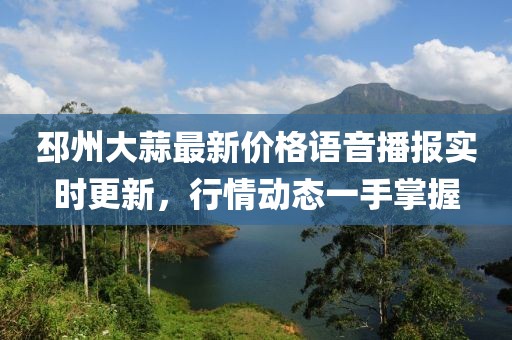邳州大蒜最新价格语音播报实时更新，行情动态一手掌握