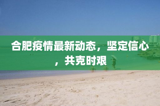 合肥疫情最新动态，坚定信心，共克时艰