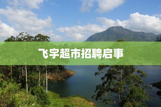 飞宇超市招聘启事