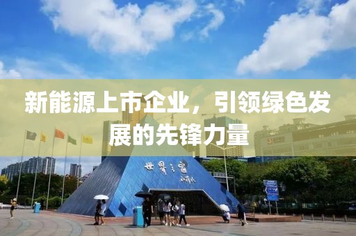 新能源上市企业，引领绿色发展的先锋力量
