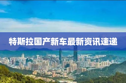 特斯拉国产新车最新资讯速递