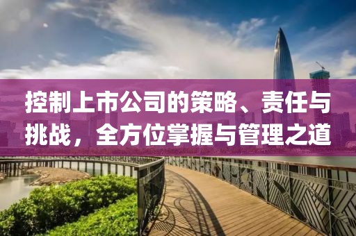 控制上市公司的策略、责任与挑战，全方位掌握与管理之道