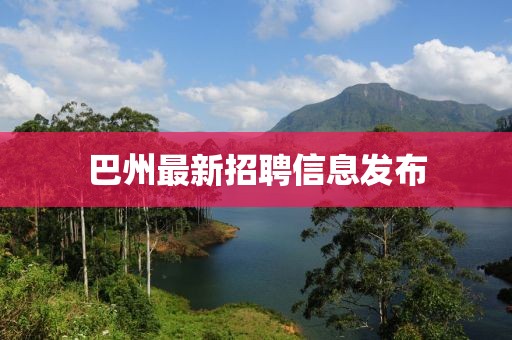 巴州最新招聘信息发布