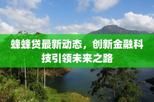 蜂蜂贷最新动态，创新金融科技引领未来之路