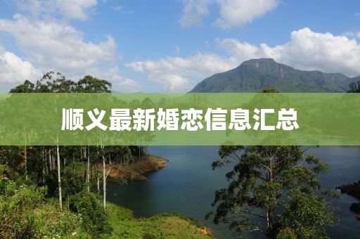 顺义最新婚恋信息汇总
