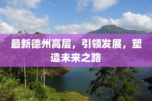 最新德州高层，引领发展，塑造未来之路