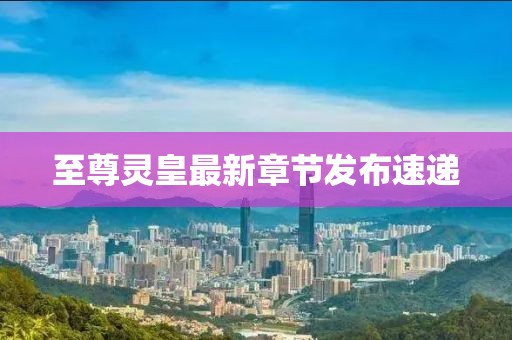 至尊灵皇最新章节发布速递