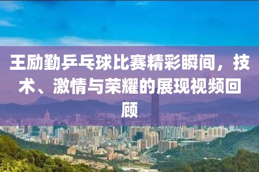 王励勤乒乓球比赛精彩瞬间，技术、激情与荣耀的展现视频回顾