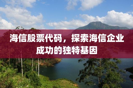 海信股票代码，探索海信企业成功的独特基因