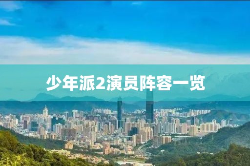 少年派2演员阵容一览