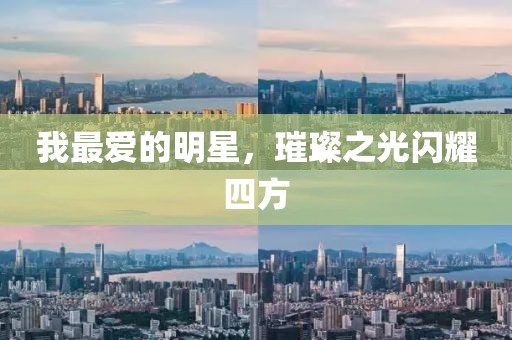 我最爱的明星，璀璨之光闪耀四方