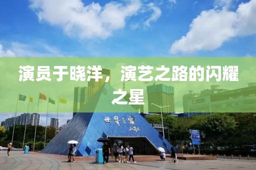 演员于晓洋，演艺之路的闪耀之星