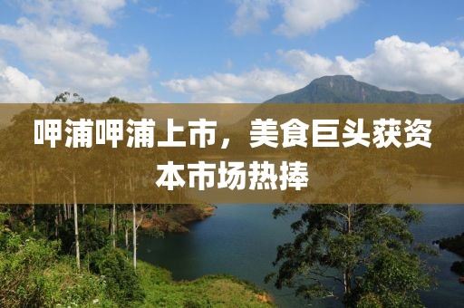 呷浦呷浦上市，美食巨头获资本市场热捧