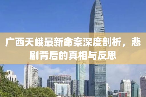 广西天峨最新命案深度剖析，悲剧背后的真相与反思