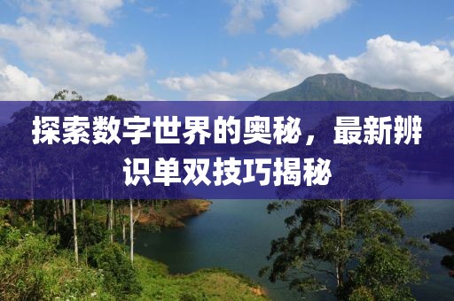 探索数字世界的奥秘，最新辨识单双技巧揭秘