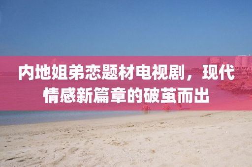内地姐弟恋题材电视剧，现代情感新篇章的破茧而出