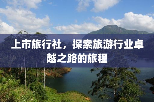 上市旅行社，探索旅游行业卓越之路的旅程