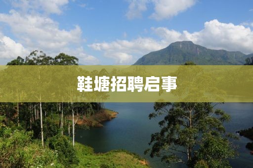 鞋塘招聘启事