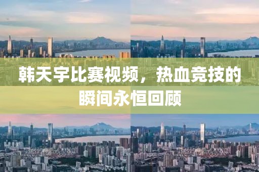 韩天宇比赛视频，热血竞技的瞬间永恒回顾