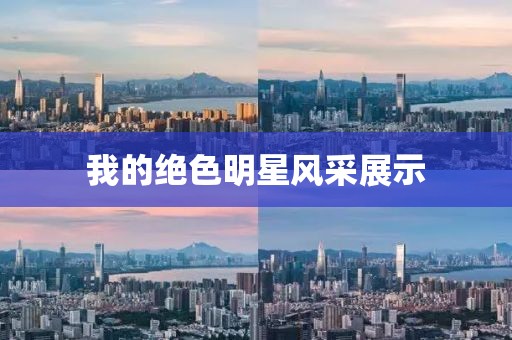 我的绝色明星风采展示