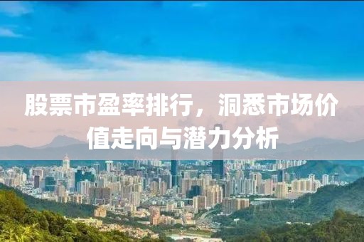股票市盈率排行，洞悉市场价值走向与潜力分析
