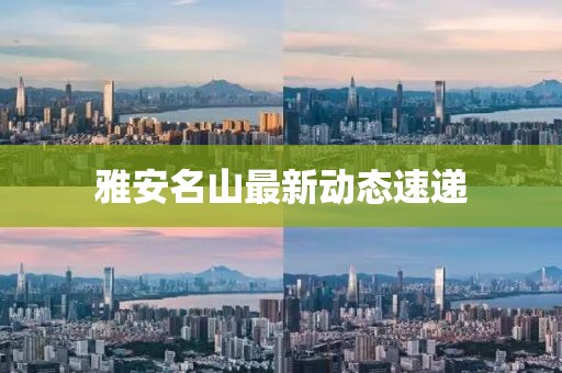 雅安名山最新动态速递