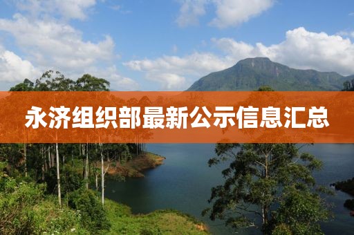 永济组织部最新公示信息汇总
