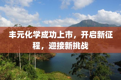丰元化学成功上市，开启新征程，迎接新挑战