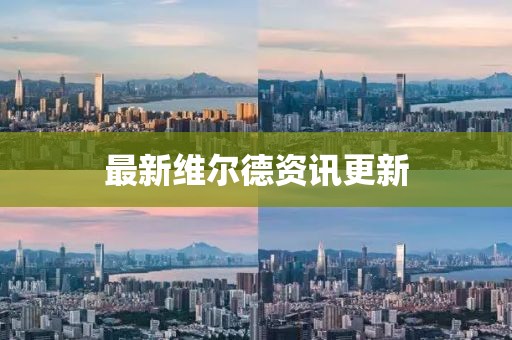 最新维尔德资讯更新