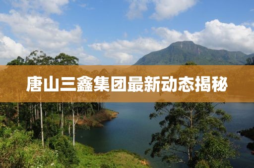 唐山三鑫集团最新动态揭秘