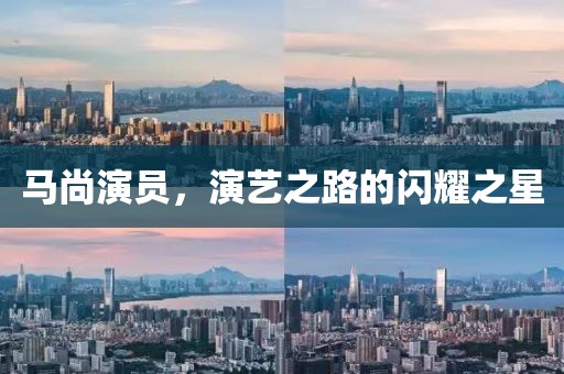 马尚演员，演艺之路的闪耀之星