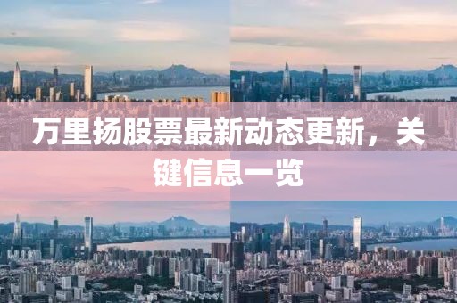 万里扬股票最新动态更新，关键信息一览