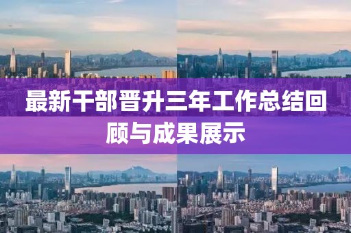 最新干部晋升三年工作总结回顾与成果展示
