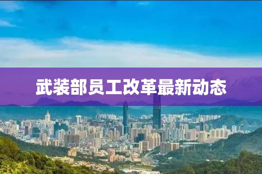 武装部员工改革最新动态