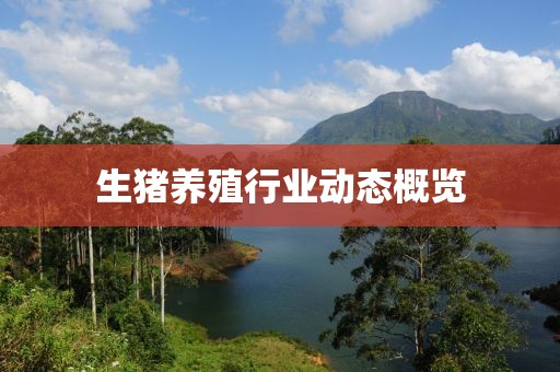 生猪养殖行业动态概览