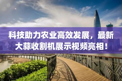 科技助力农业高效发展，最新大蒜收割机展示视频亮相！