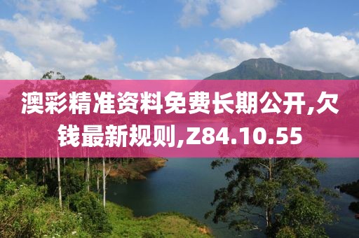 澳彩精准资料免费长期公开,欠钱最新规则,Z84.10.55