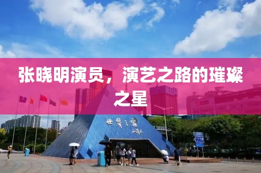 张晓明演员，演艺之路的璀璨之星