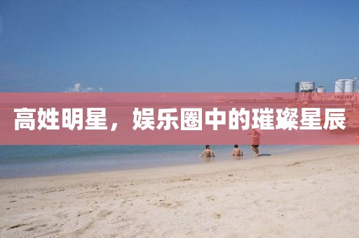高姓明星，娱乐圈中的璀璨星辰